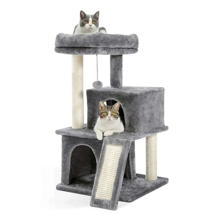 Arbre à chat tissu peluche