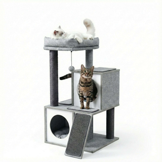 Petit arbre à chat en bois