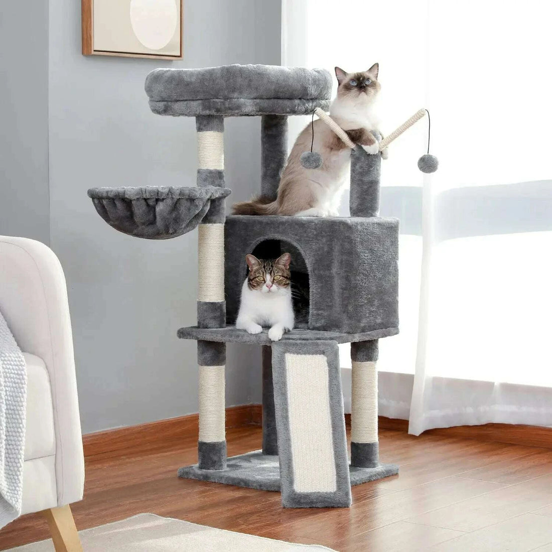 Arbre à chat petit espace compact