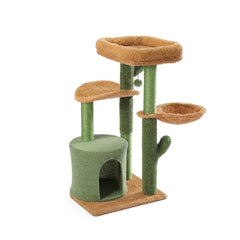 Cactus Cat Tree with Cozy Nest Condo